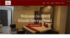 Desktop Screenshot of khushihotel.com